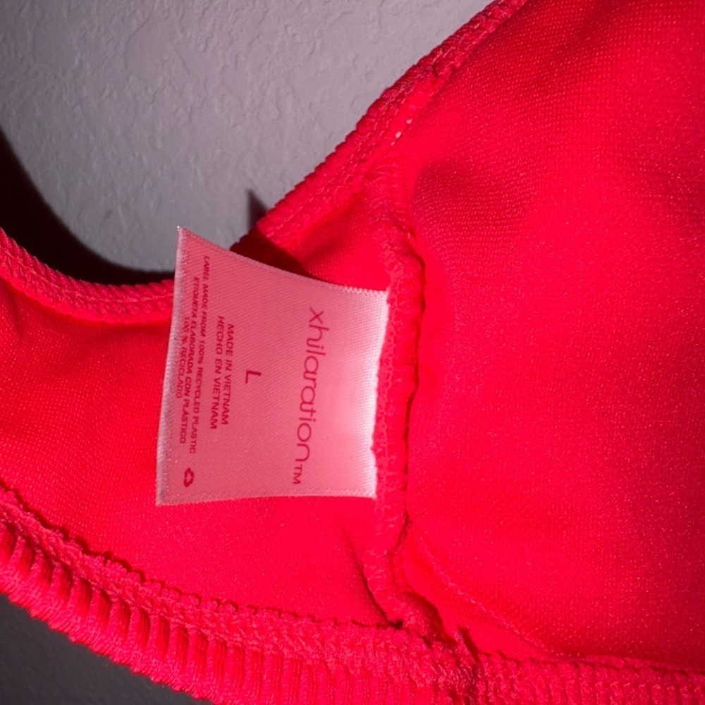 Neon Ribbed Swim Bikini Top - Picture 6 of 9